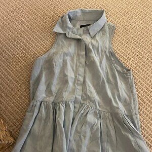 Tibi Silk Peplum Top